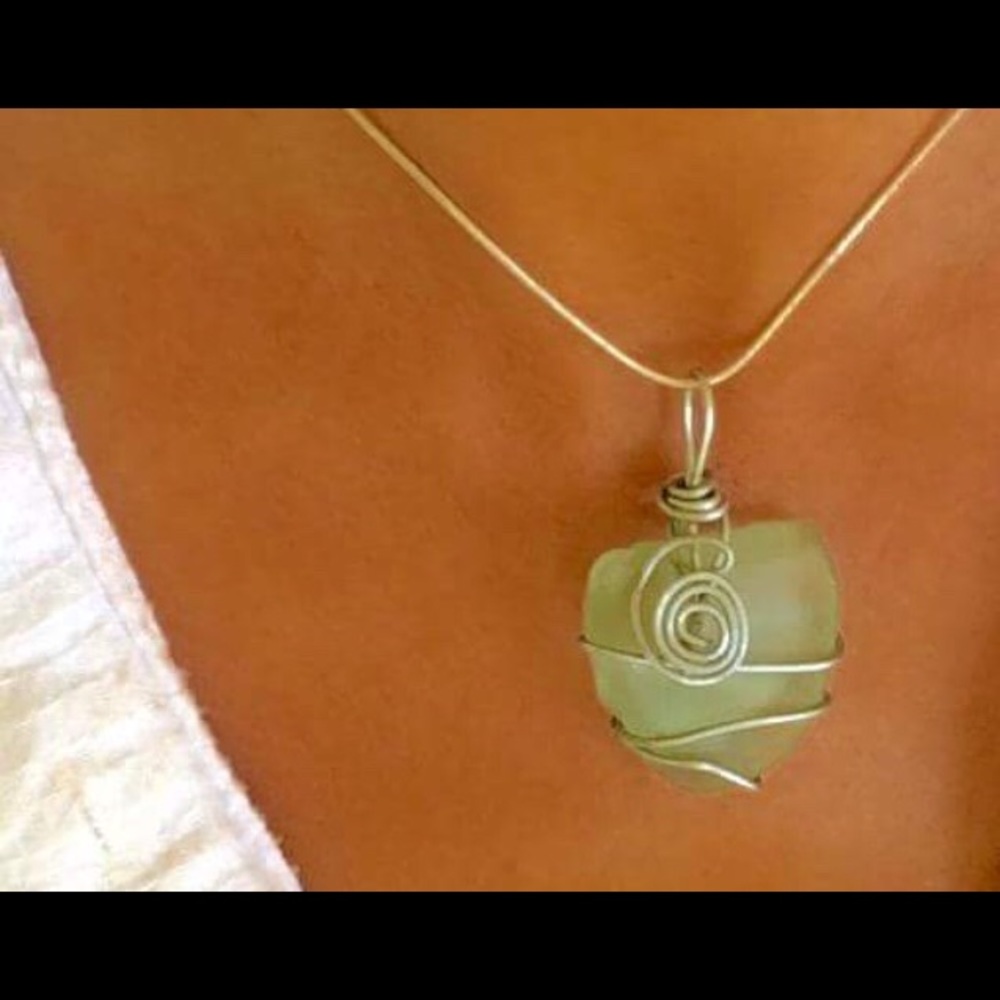 Classy Cape Cod sea glass pendants